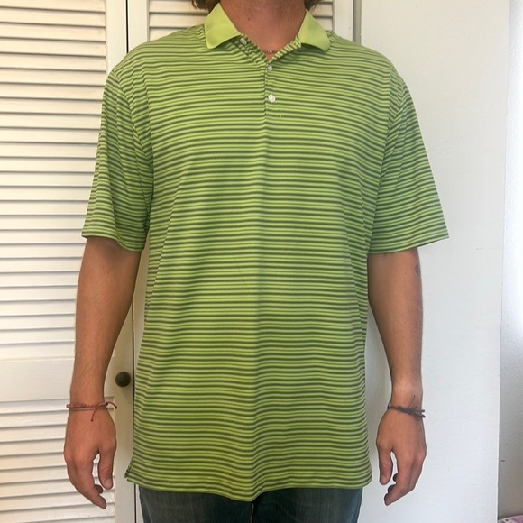 Nike Other - Striped Nike Golf Polo